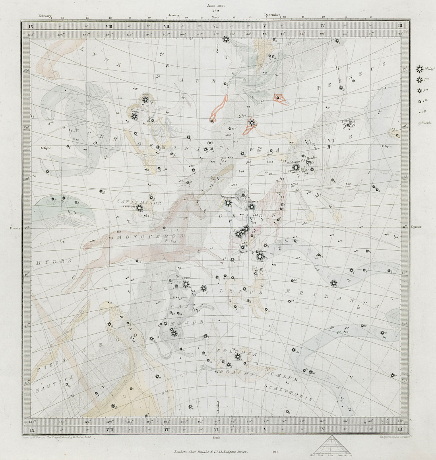 Associate Product ASTRONOMY CELESTIAL Star map chart signs 2 Summer Solstice. SDUK 1847 old