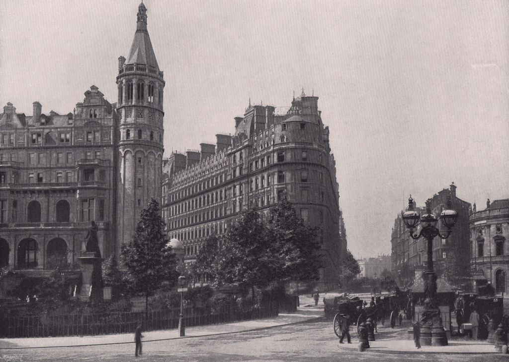 Thames Embankment National Liberal Club Hotel Metropole Avenue Theatre 1896