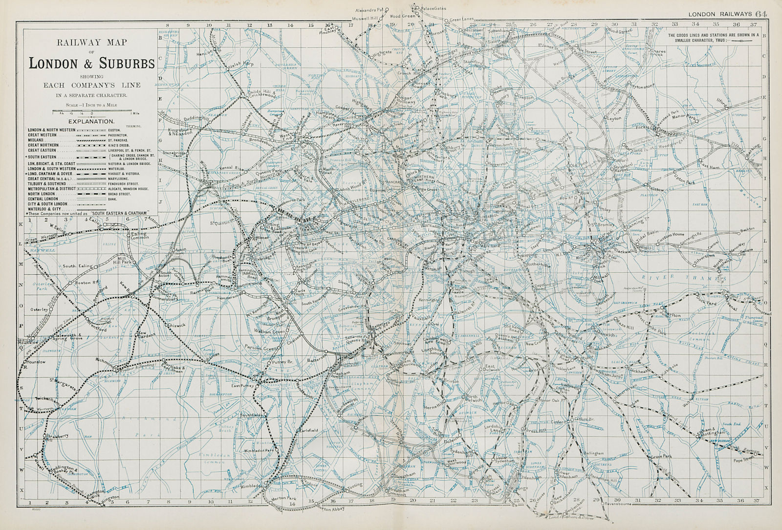 Associate Product LONDON UNDERGROUND/OVERGROUND. Railway map of London & Suburbs. Tube. BACON 1900