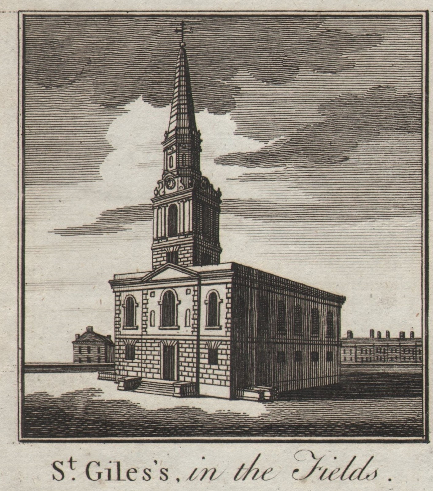 St. Giles-in-the-Fields church. Camden. Henry Flitcroft. SMALL. THORNTON 1784