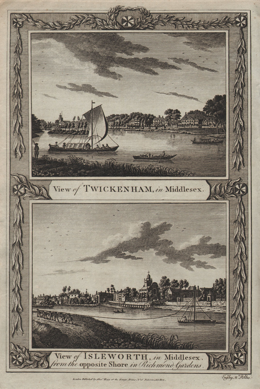 Views of Twickenham, and of Isleworth from Richmond Old Deer Park. THORNTON 1784