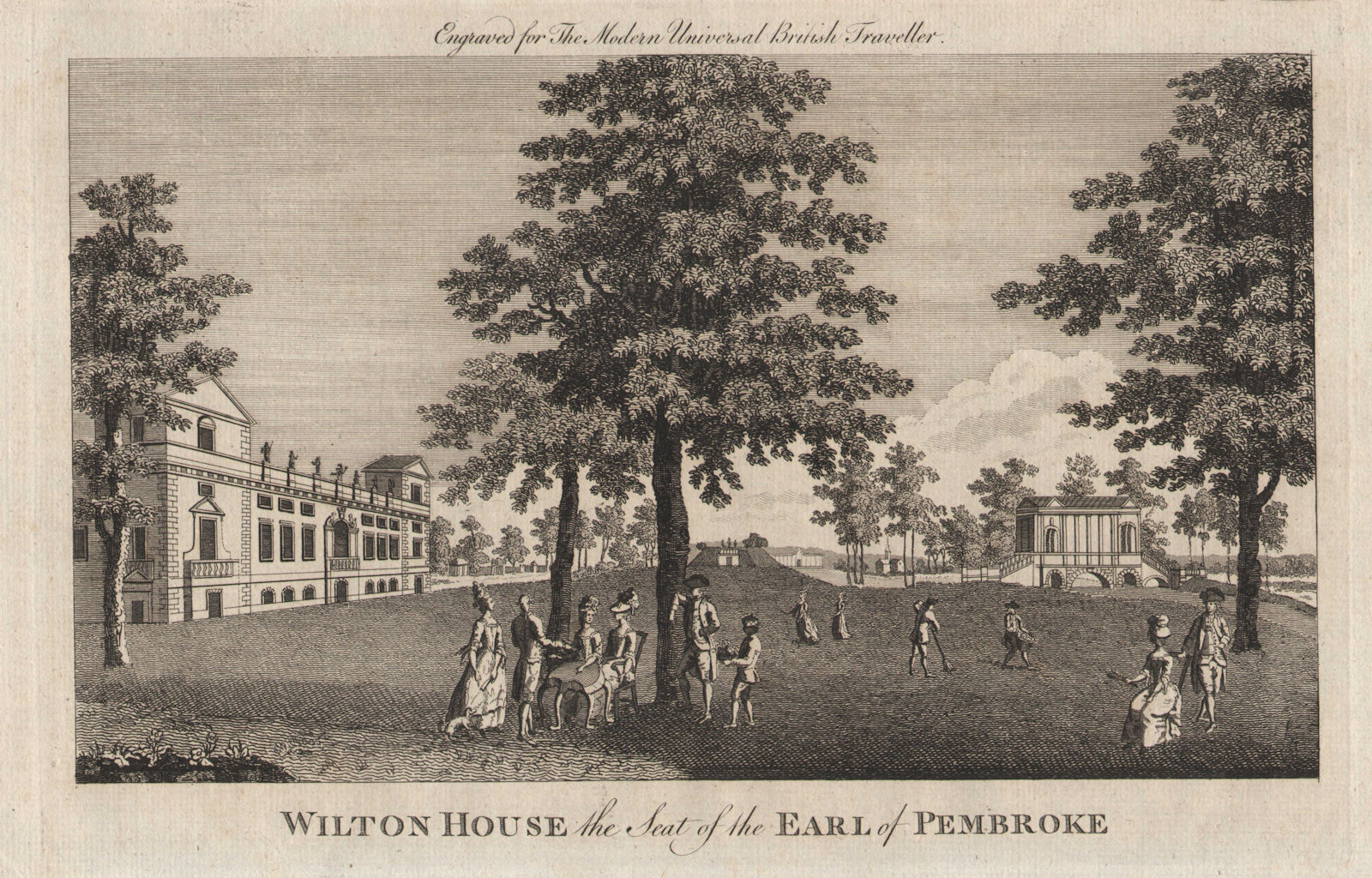 Wilton House, seat of the Earl of Pembroke. Salisbury, Wiltshire BURLINGTON 1779