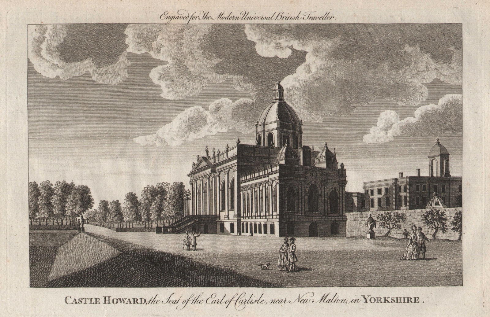 Castle Howard, New Malton, Yorkshire. Earl of Carlisle. BURLINGTON 1779 print