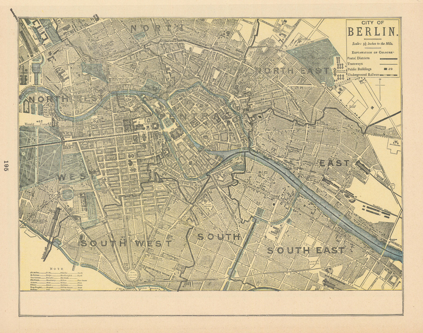 Associate Product City of Berlin town city plan. Germany. CRAM 1894 old antique map chart