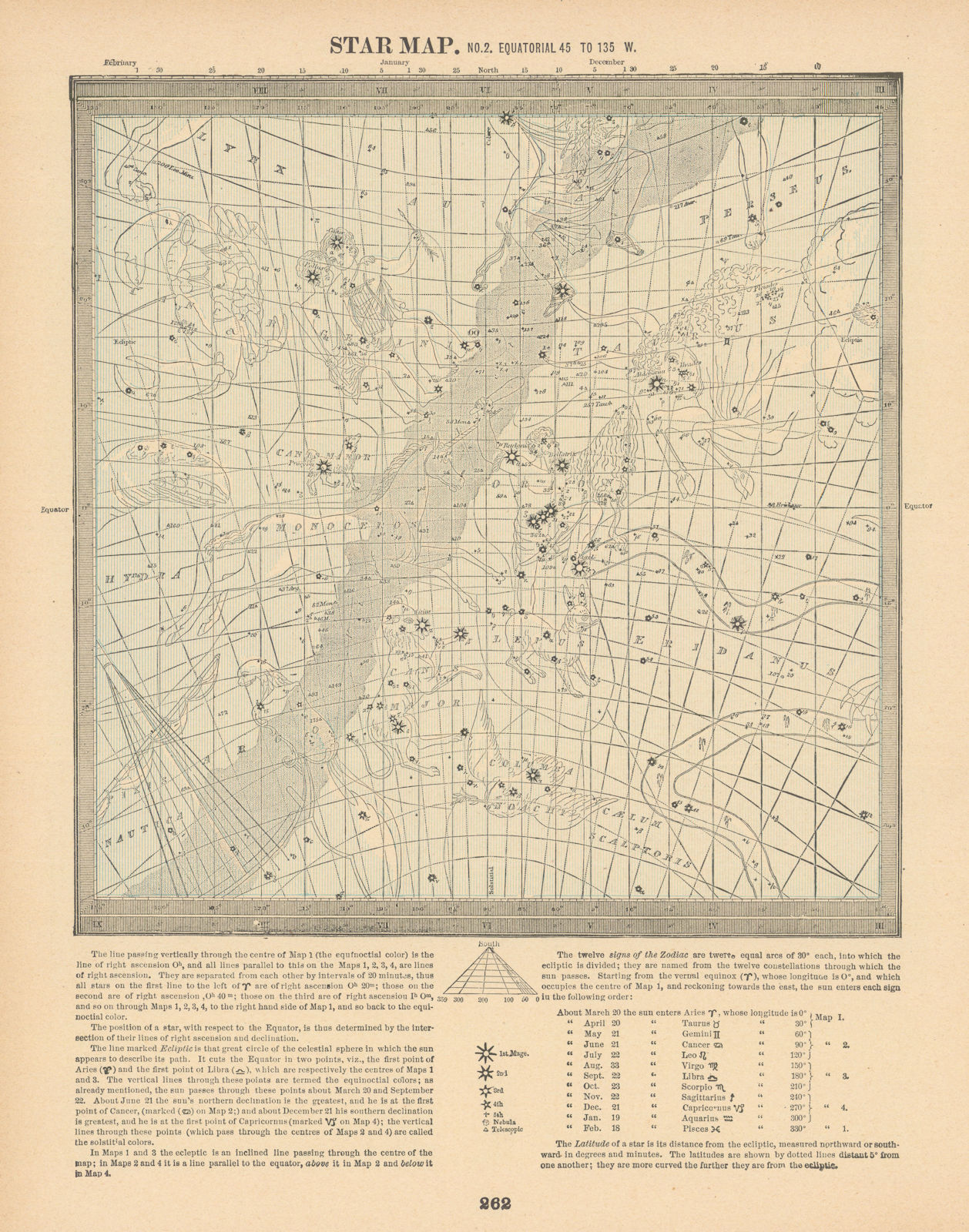 Associate Product ASTRONOMY CELESTIAL Star map chart signs 2 Summer Solstice. CRAM 1894 old