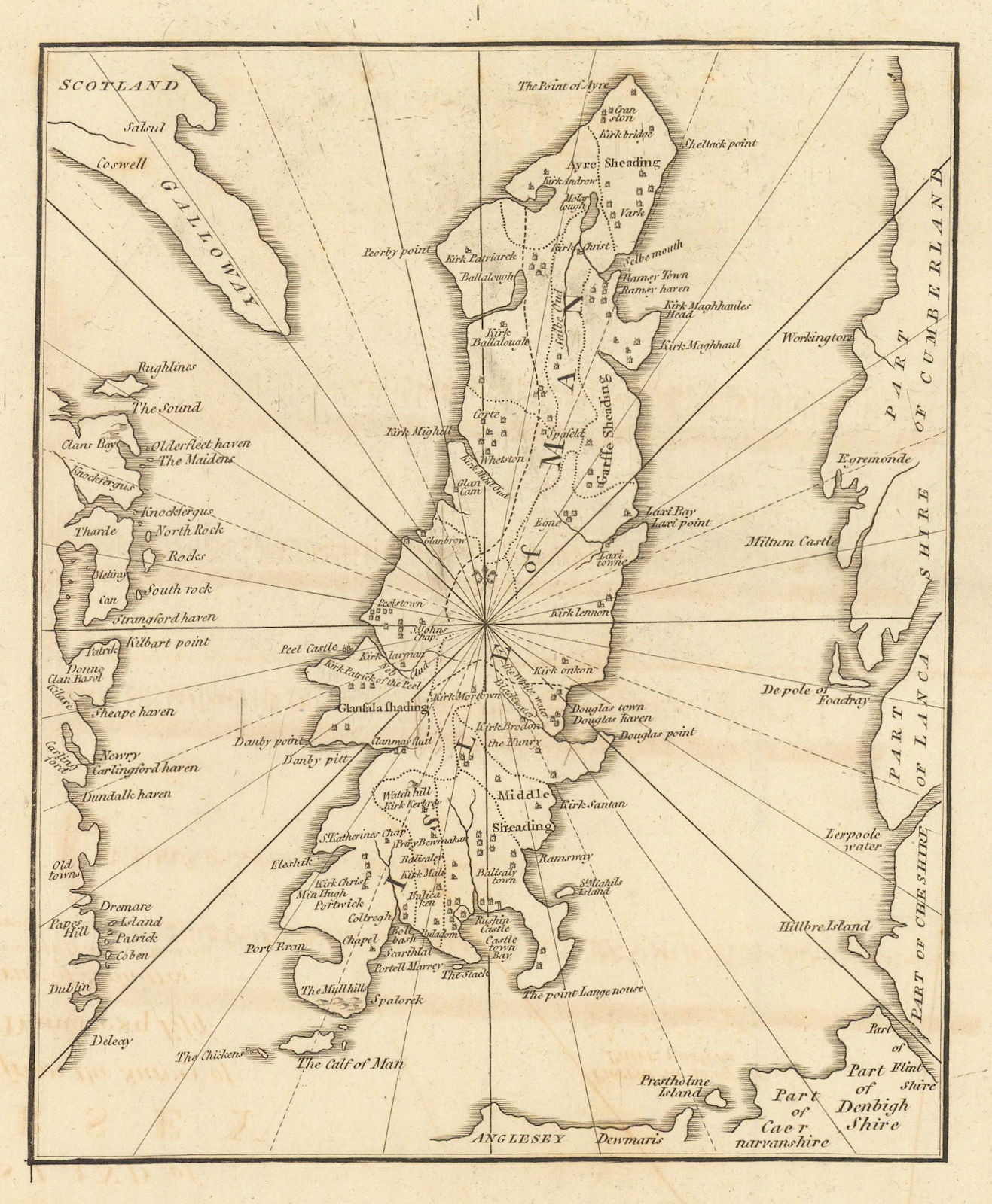 Associate Product The Isle of Man by John CARY 1806 old antique vintage map plan chart