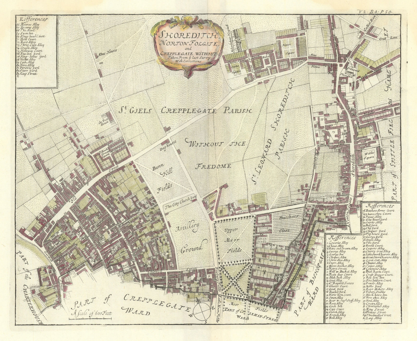 Associate Product Shoreditch, Norton Folgate & Cripplegate Without. Hoxton. STOW/STRYPE 1720 map