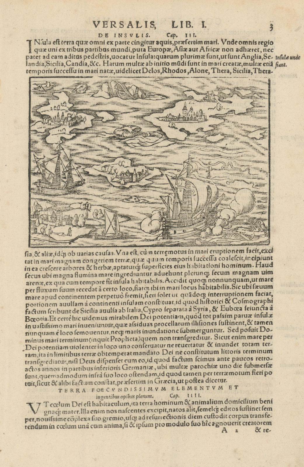 Associate Product De lnsulis. A map of unidentified islands. Caribbean. SEBASTIAN MÜNSTER 1572