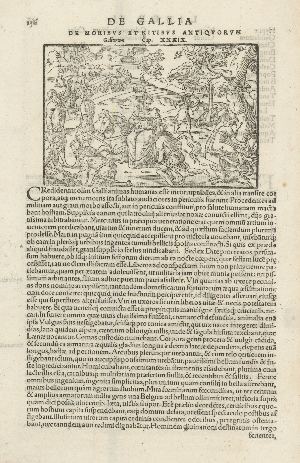 Associate Product De Gallia… The ancient customs and rituals of the French. SEBASTIAN MÜNSTER 1572