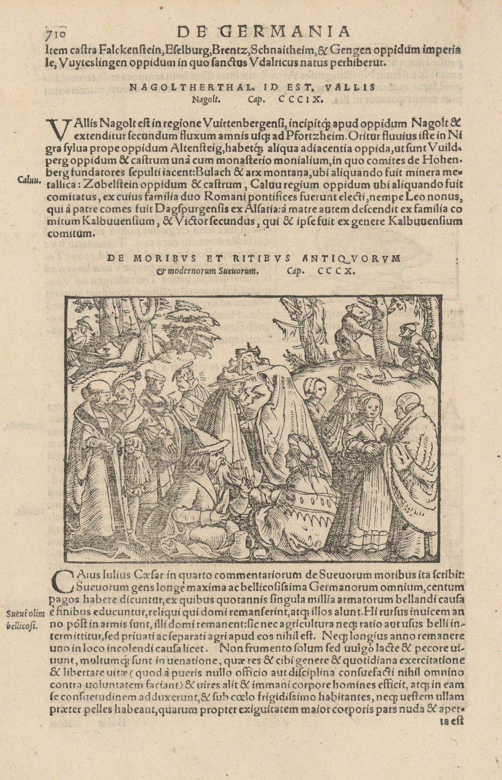 Associate Product The ancient and modern customs and rituals of the Swabians. MÜNSTER 1572 print