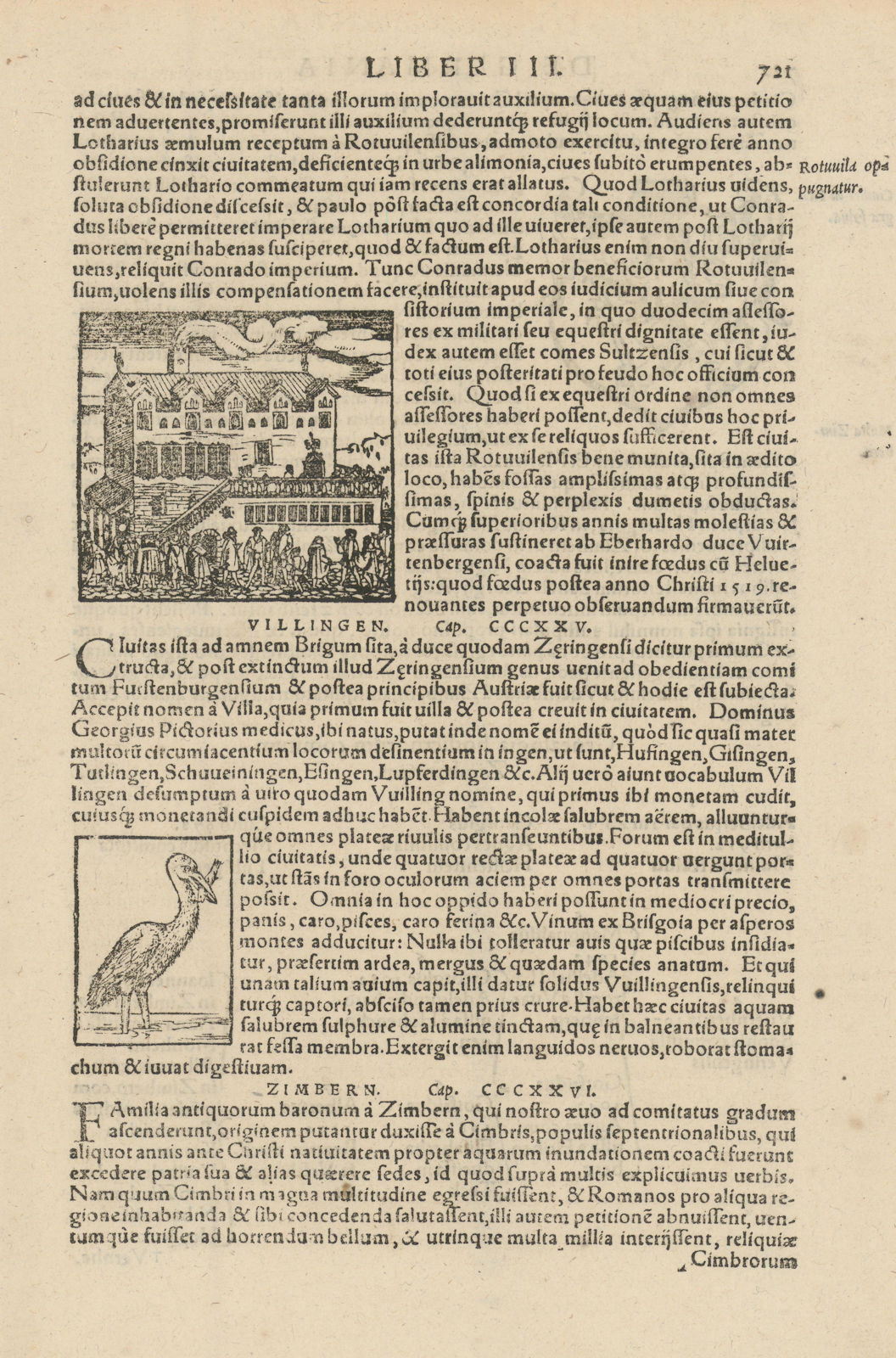 Associate Product Rotuvila oppugnatur. A building in Rottweil, Baden-Württemberg. MÜNSTER 1572