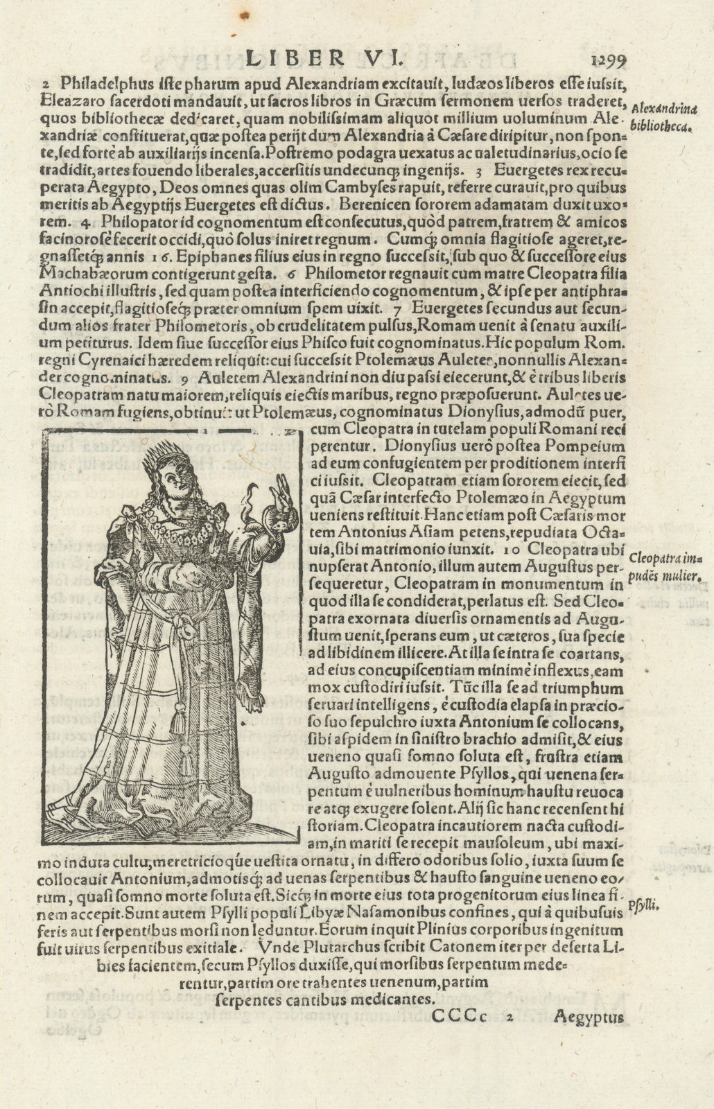 Associate Product Cleopatra impudens mulier. Cleopatra, a shameless woman. Egypt. MÜNSTER 1572