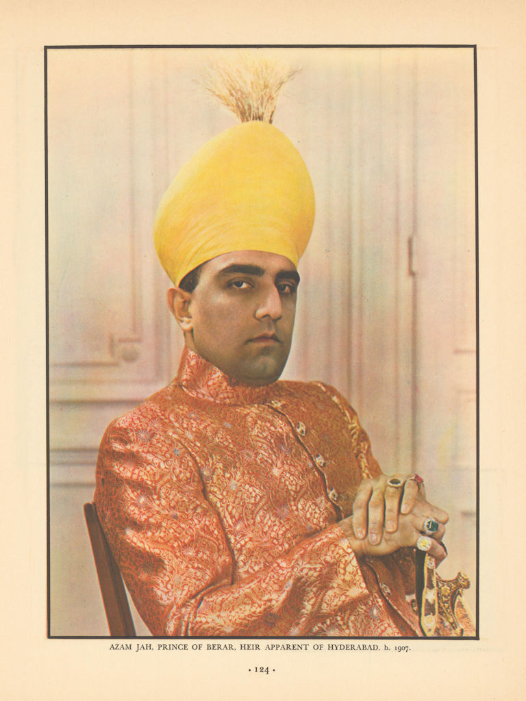 Azam Jah, Prince of Berar, Heir Apparent of the last Nizam of Hyderabad 1937