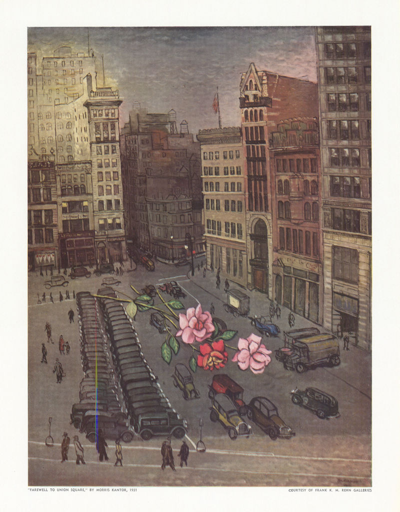 "Farewell to Union Square" by Morris Kantor, 1931. Magazine reprint 1939