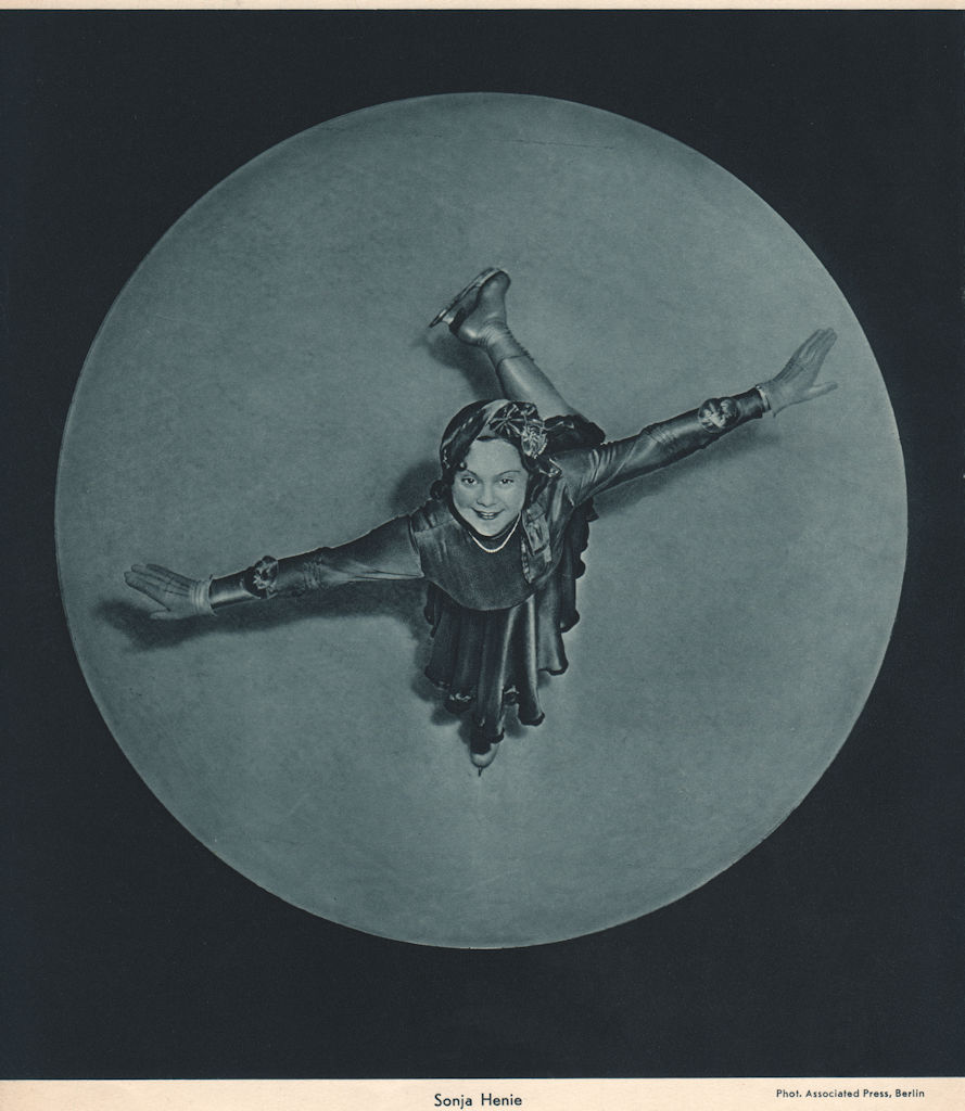 Associate Product ICE FIGURE SKATING. Sonja Henie. Norwegian, World and Olympic Champion (4) 1935