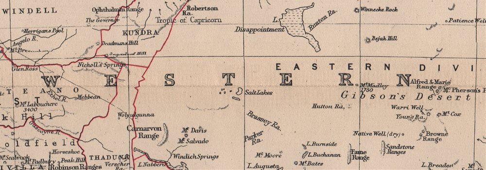 Western Australia Showing Land Districts Goldfields Bartholomew 1944 Map Ebay