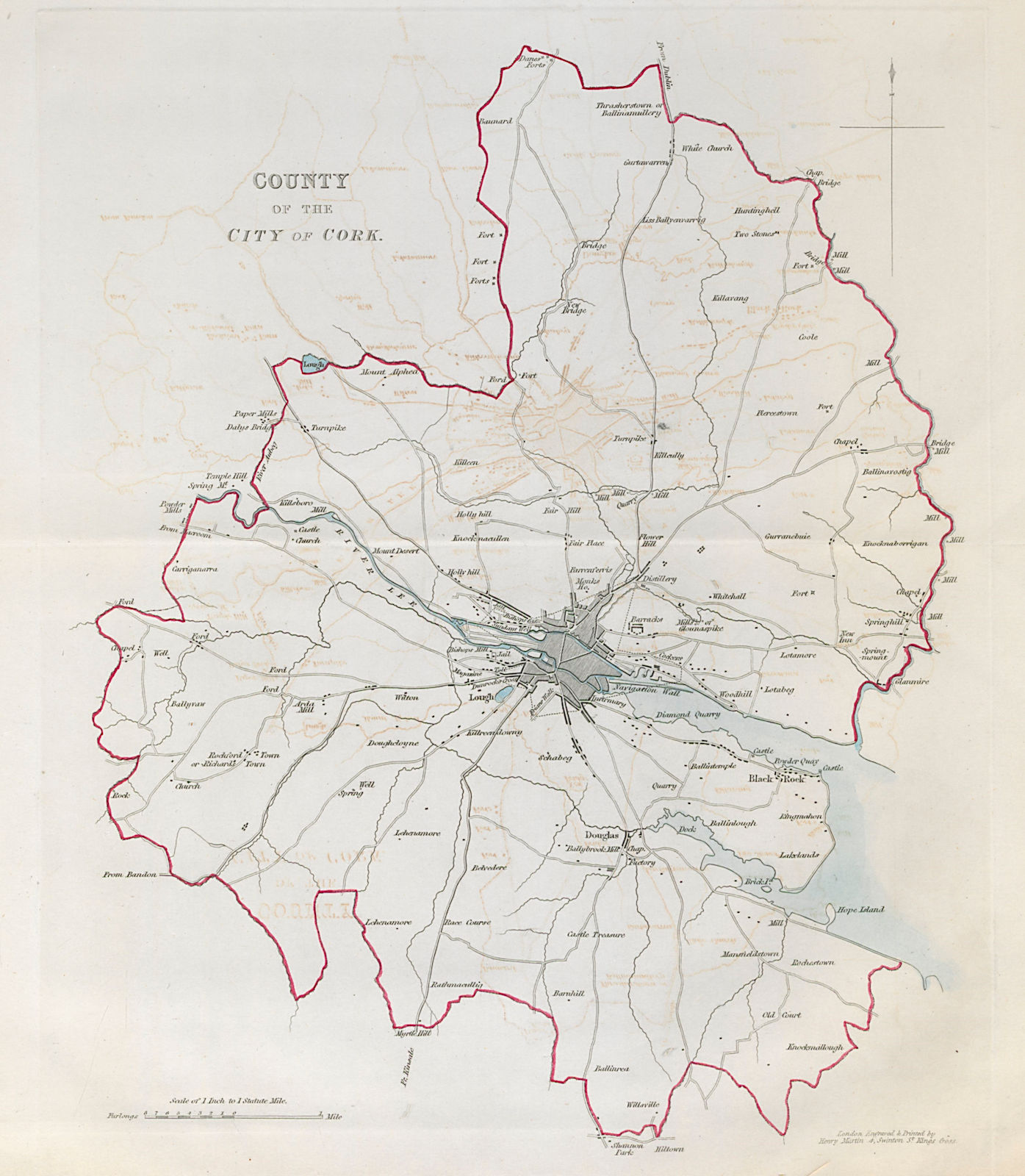 Associate Product 'COUNTY OF THE CITY OF CORK' town/borough plan. REFORM ACT. Munster 1832 map