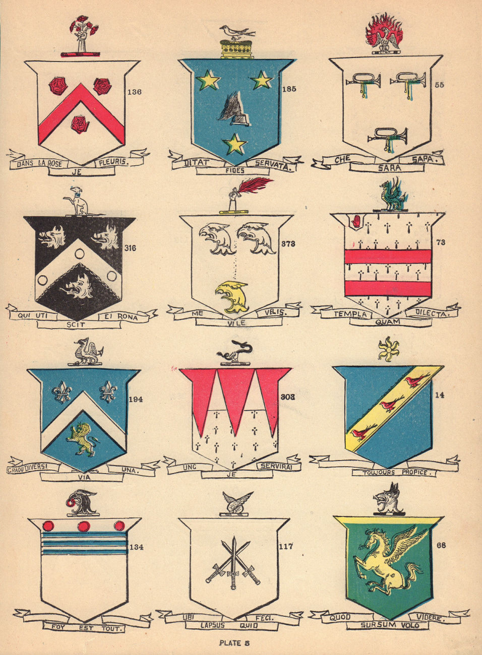 Irish arms Russell Gilligan Quinn Nugent Courtney White Murray Hill Griffin 1905