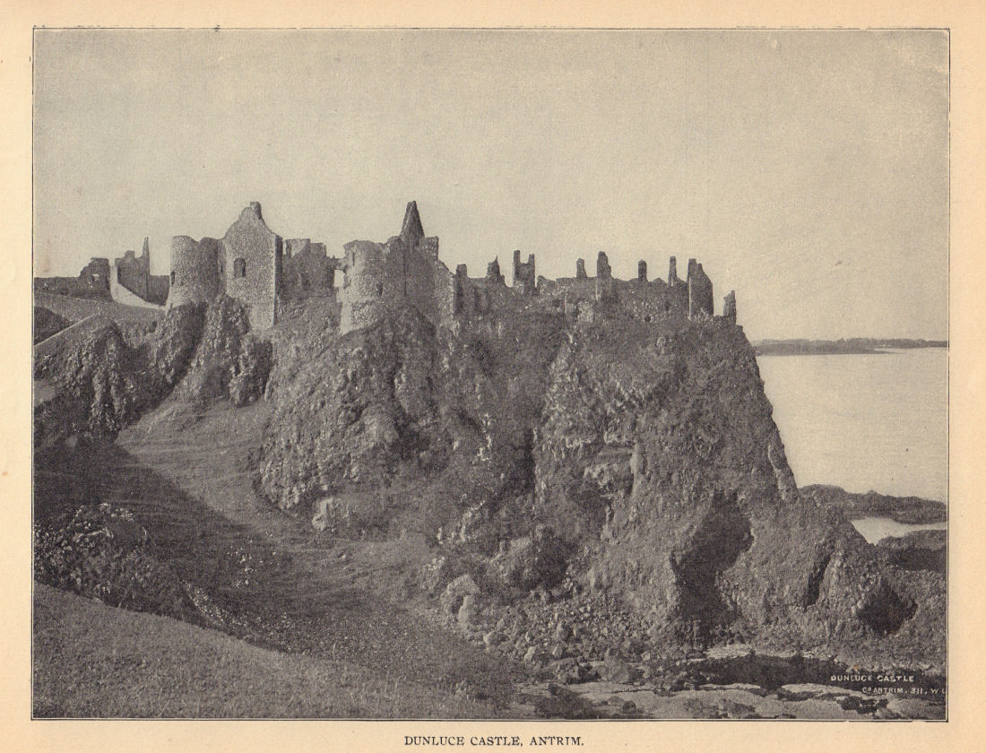 Associate Product Dunluce Castle, Antrim. Ireland 1905 old antique vintage print picture
