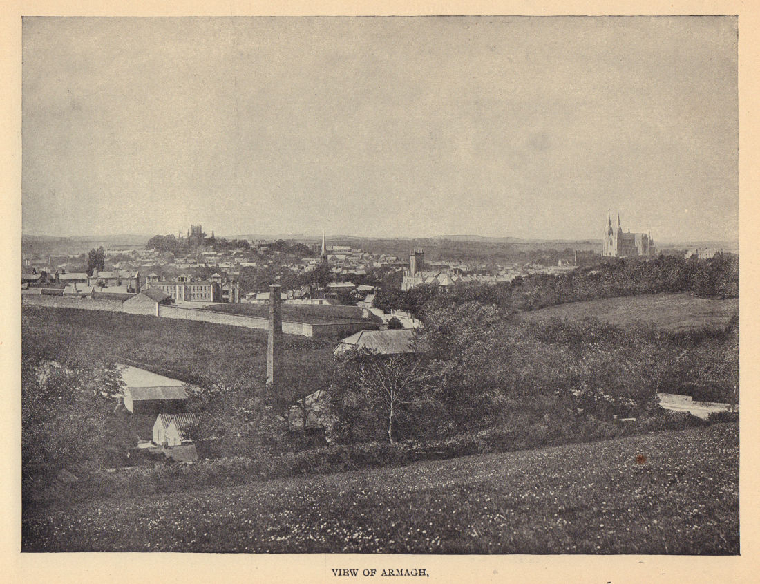 View of Armagh. Ireland 1905 old antique vintage print picture
