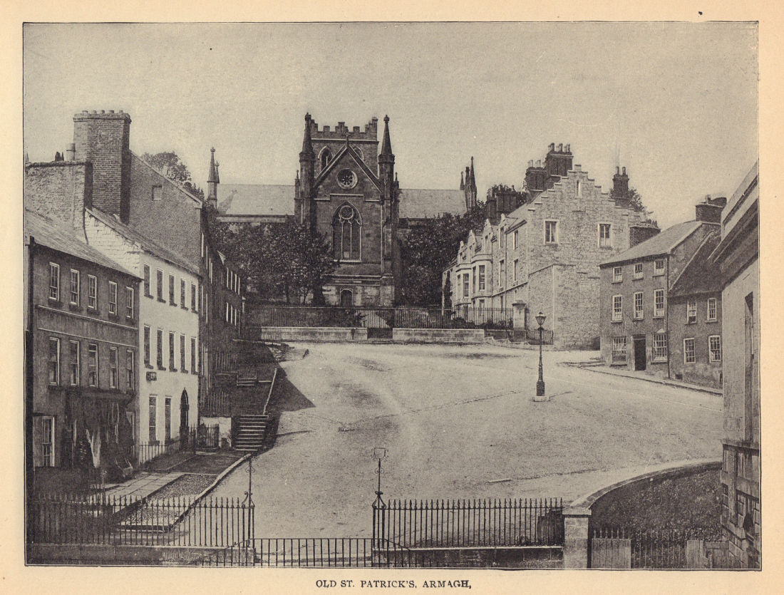 Old St. Patrick's, Armagh. Ireland 1905 antique vintage print picture