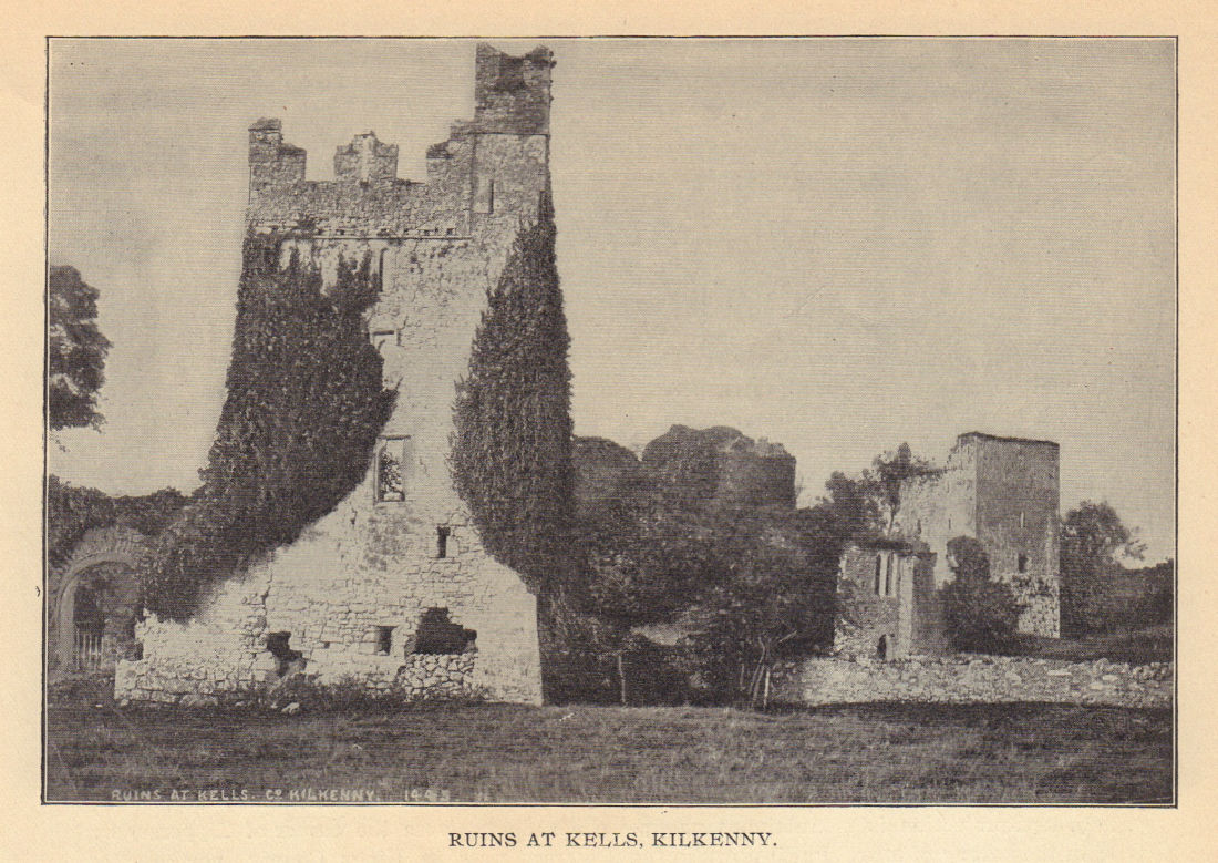 Associate Product Ruins at Kells, Kilkenny. Ireland 1905 old antique vintage print picture