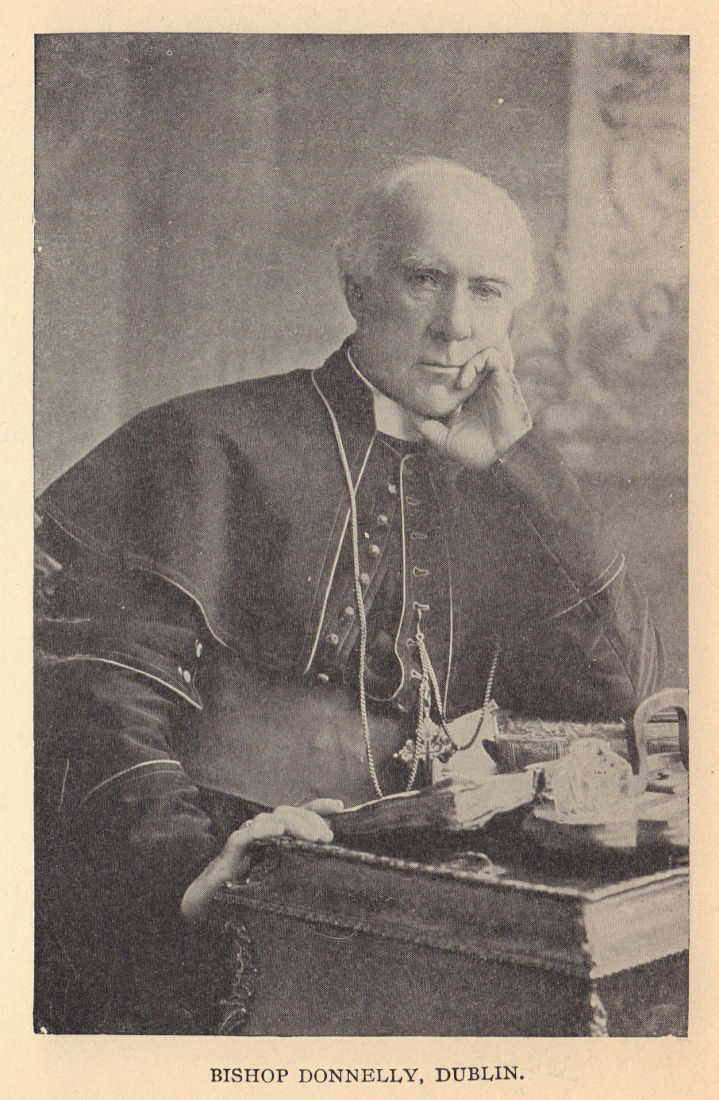 Bishop Donnelly, Dublin. Ireland clergy 1905 old antique vintage print picture