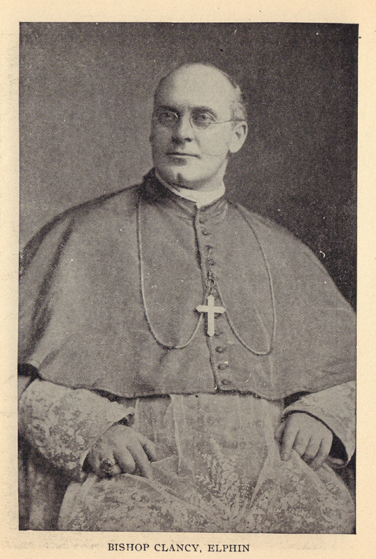 Bishop Clancy, Elphin. Ireland clergy 1905 old antique vintage print picture