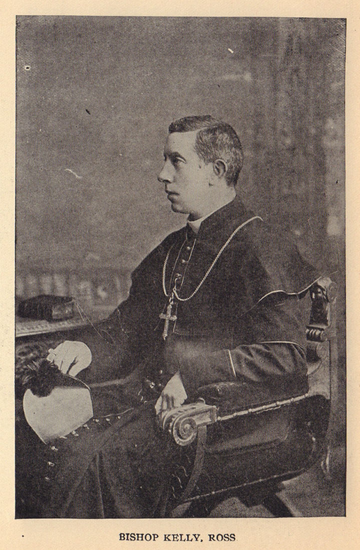 Bishop Kelly, Ross. Ireland clergy 1905 old antique vintage print picture
