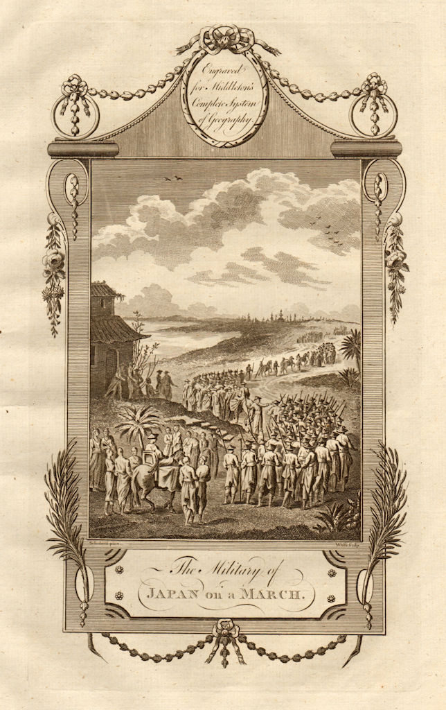 Associate Product "The military of Japan on a March". Japanese army. MIDDLETON 1779 old print