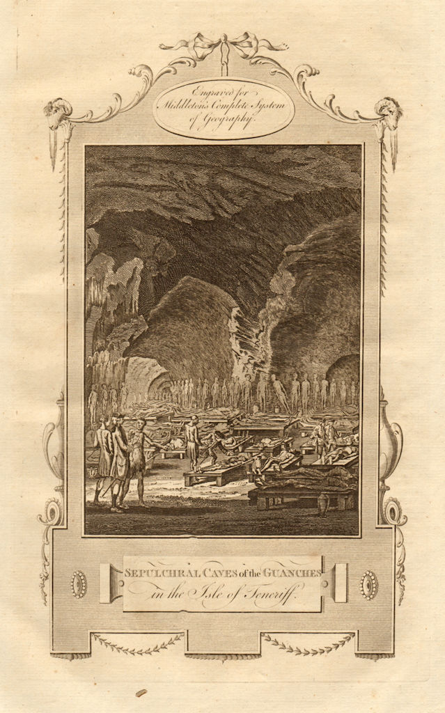 Associate Product "Sepulchral caves of the Guanches… Isle of Teneriff". Tenerife. MIDDLETON 1779