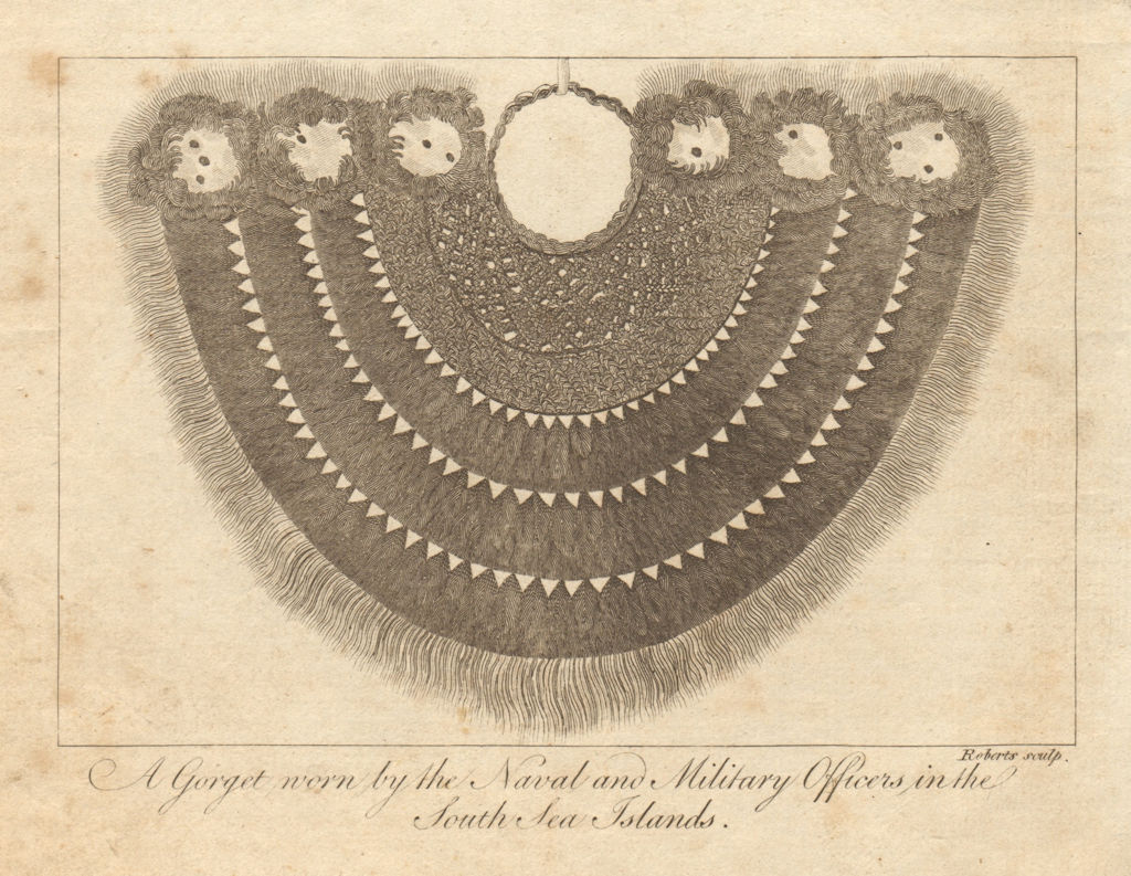 Associate Product A gorget worn by the officers in the South Sea Islands. Pacific. BANKES 1789