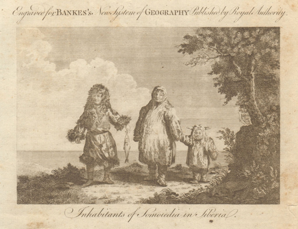 Associate Product Inhabitants of Somoiedia in Siberia. Samoyedic people. Russia. BANKES 1789