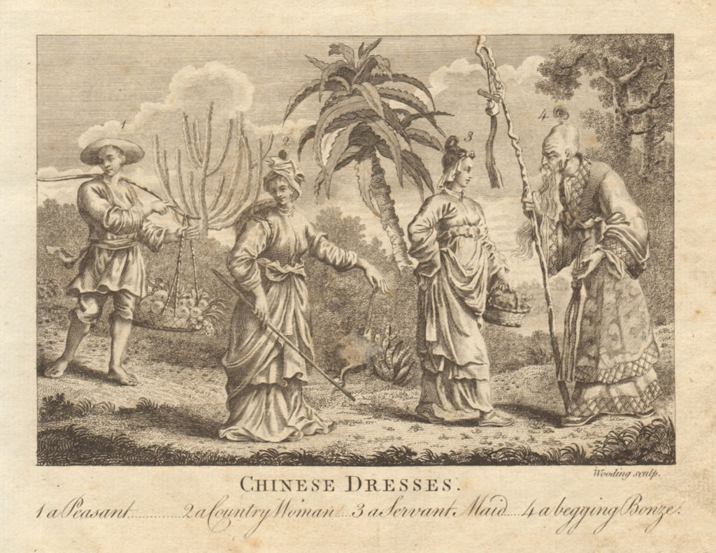 Chinese dress. Peasant. Country woman. Servant. Beggar. China. BANKES 1789