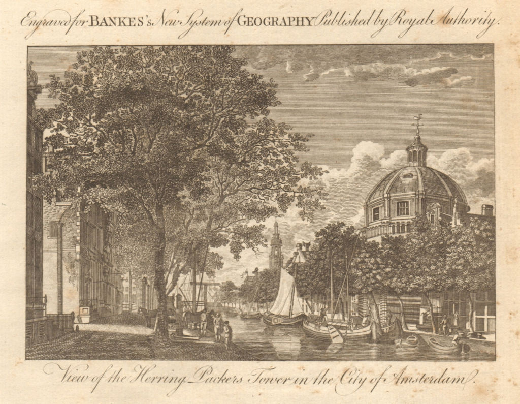 View of the Herring Packers Tower, Amsterdam. Haringpakkerstoren. BANKES 1789