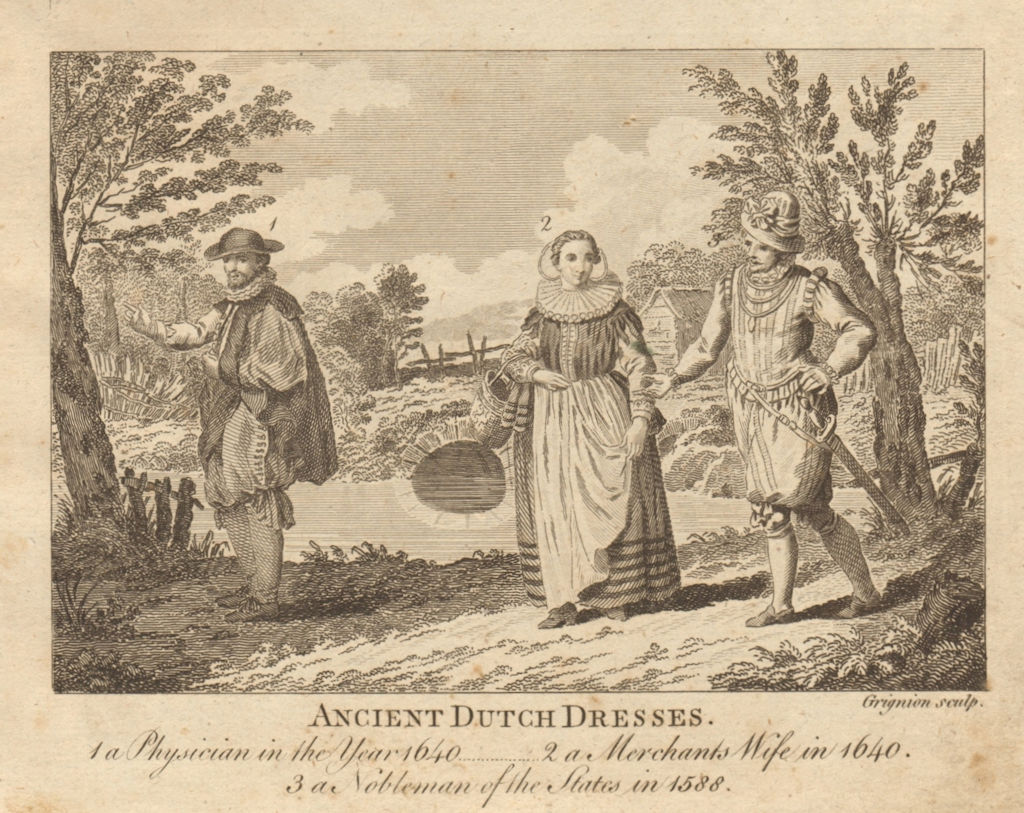 Associate Product Dutch dress. Physician & merchant's wife in 1640. Nobleman in 1588. BANKES 1789