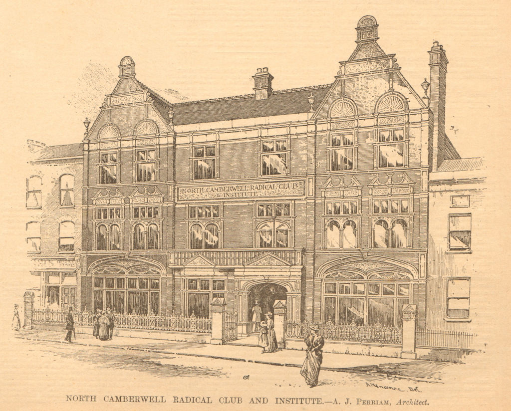 Associate Product North Camberwell Radical Club & Institute - A.J. Perriam, Architect. London 1899
