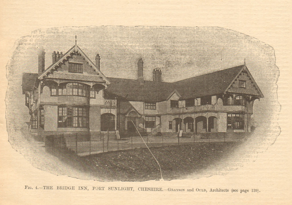 Associate Product Bridge Inn, Port Sunlight, Cheshire. Grayson & Ould, Architects. Lancashire 1905