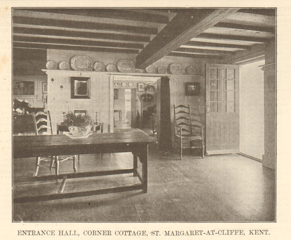 Associate Product Entrance Hall Corner Cottage Hotel/Granville Rd, St Margaret-at-Cliffe Kent 1906