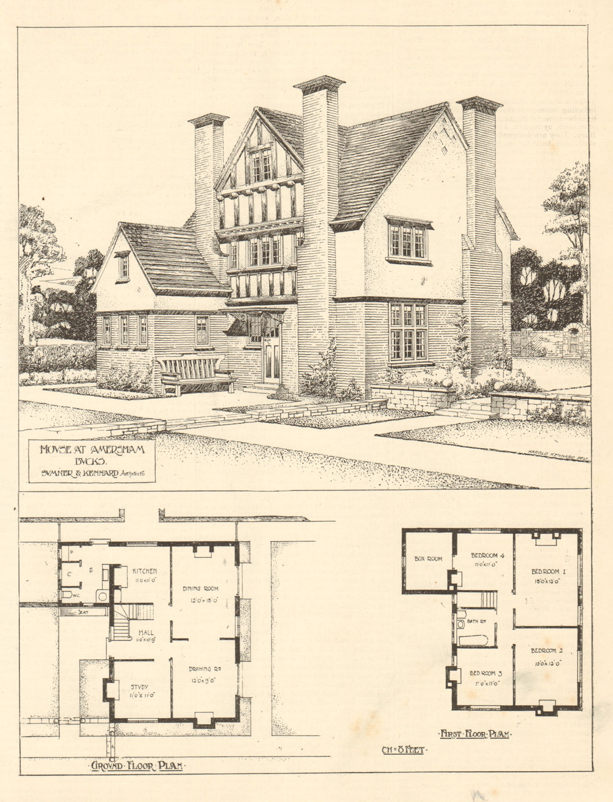 Associate Product Station Parade Estate house, Amersham, Buckinghamshire, Sumner & Kennard 1906