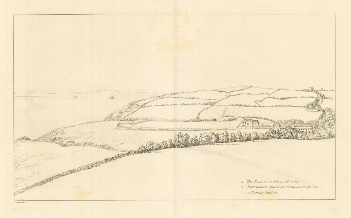 Associate Product Roman Hill Forts at Moresby, Cumrbia & Burnswark Hill, Scotland. LYSONS 1816