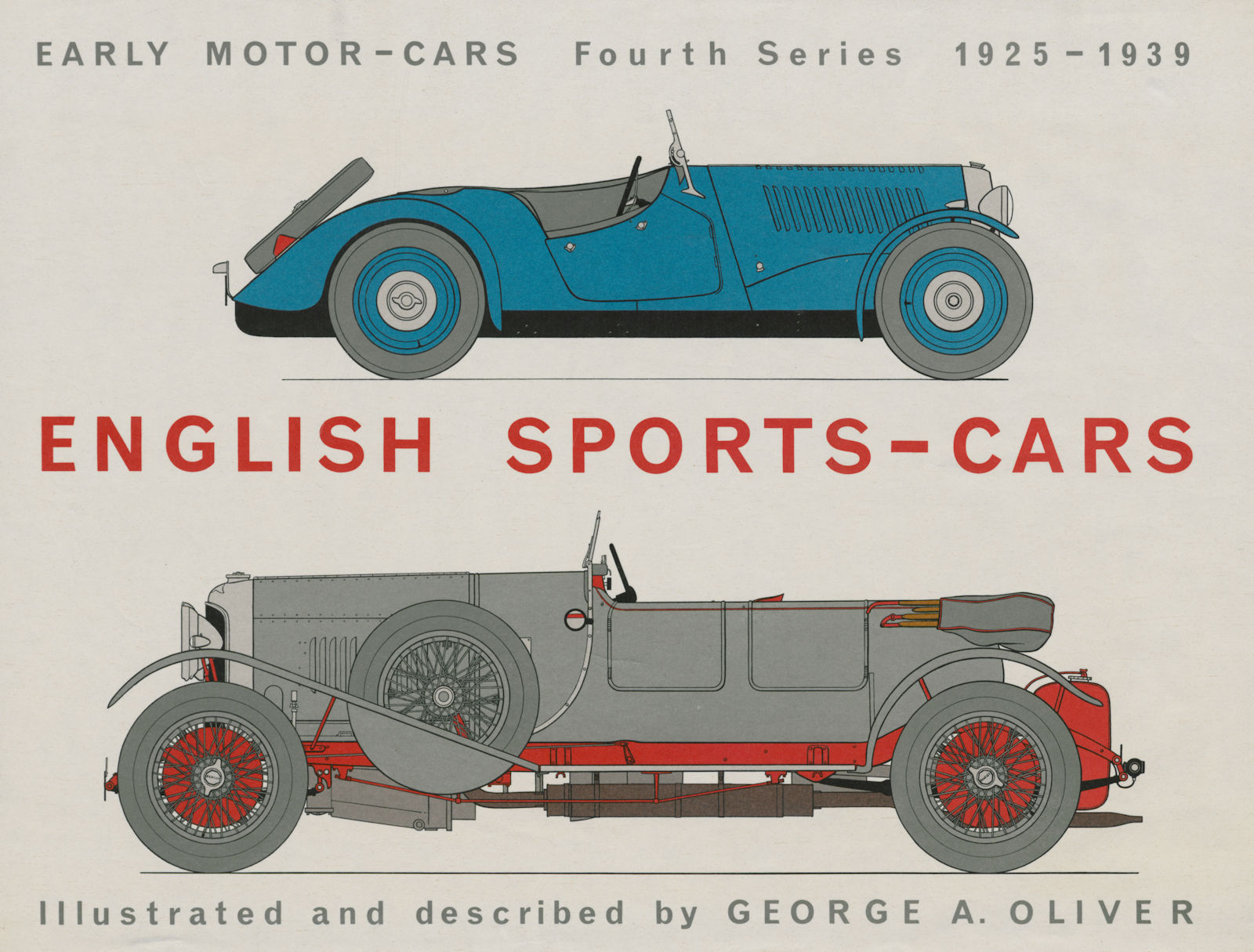 Associate Product English Sports Cars. 1937 Morgan 4/4. 1928 Bentley 4.5 litre. George Oliver 1967