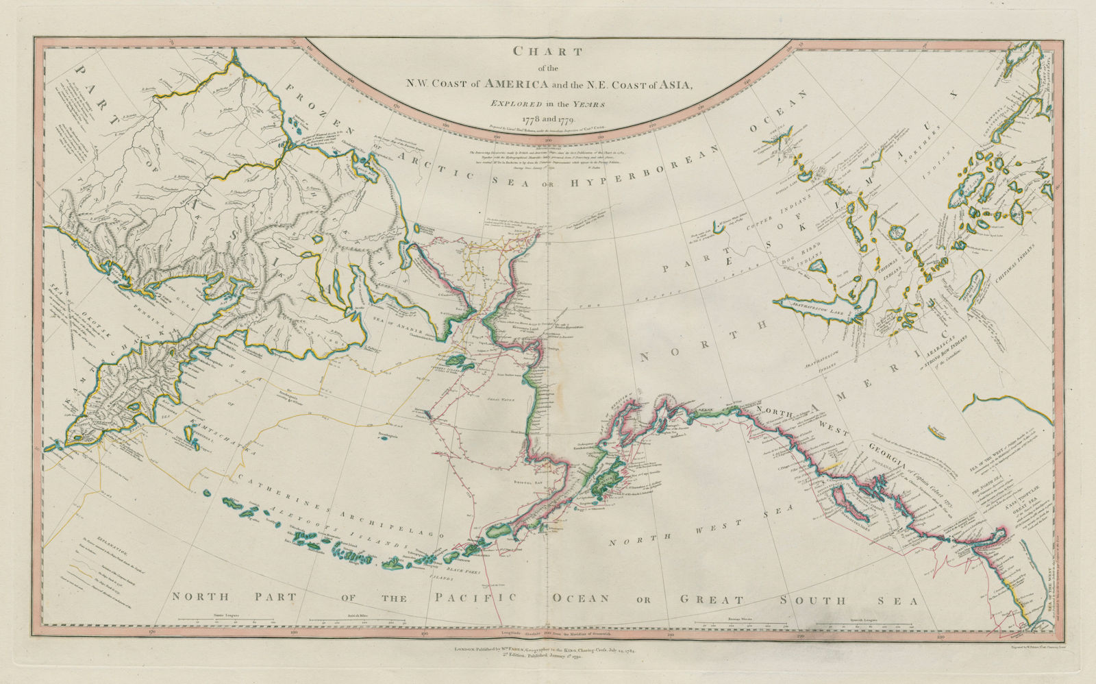 NW Coast of America & NE Coast of Asia… ROBERTS / DELAROCHETTE. Pacific 1794 map