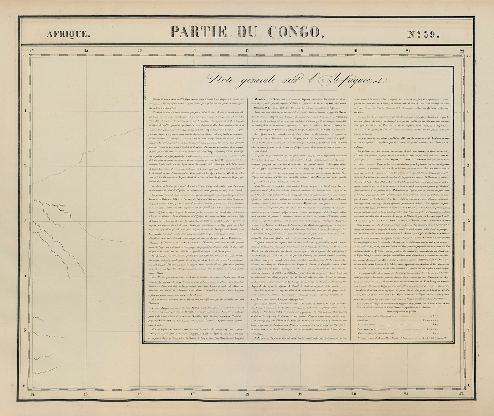 Associate Product Afrique. Partie du Congo. Note générale sur l'Afrique #39. VANDERMAELEN 1827 map