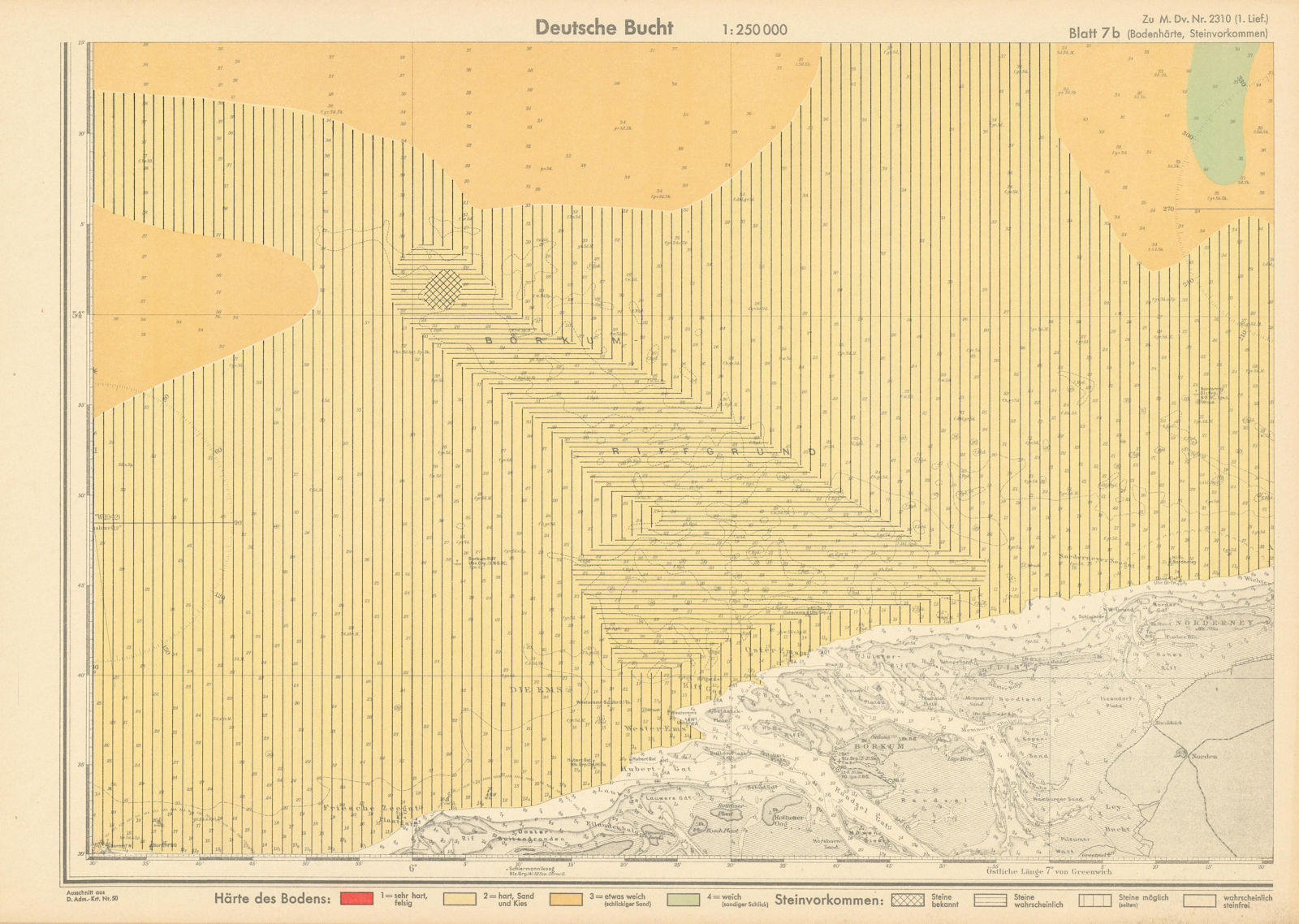 Associate Product 7b. Frisian/Wadden Islands. NL Lower Saxony. KRIEGSMARINE Nazi map 1940