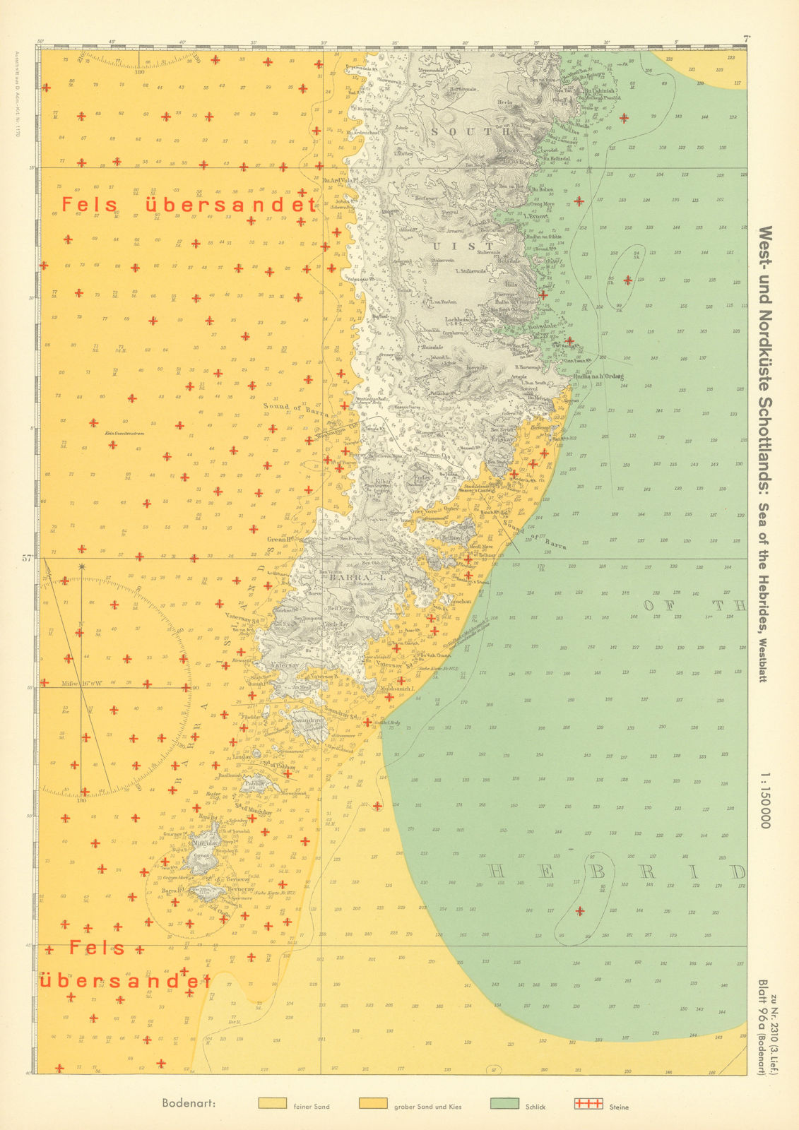 Associate Product 96a. South Uist Barra Bishop's Isles Hebrides. KRIEGSMARINE Nazi map 1940