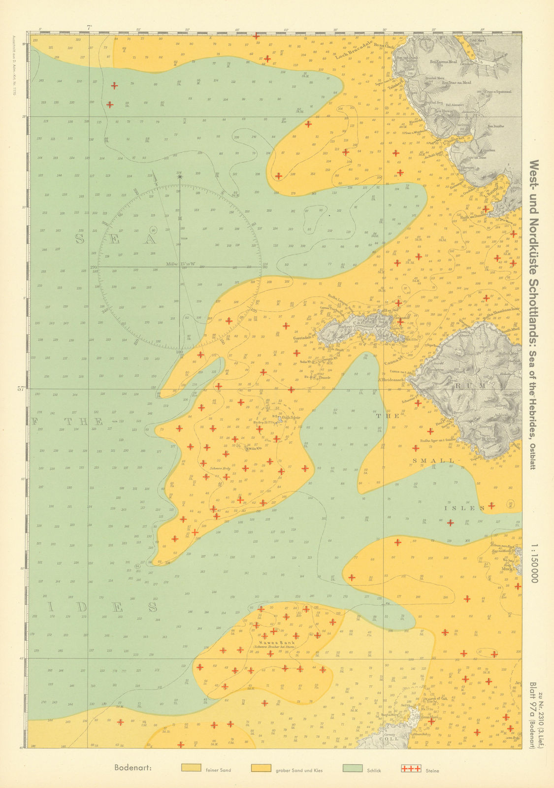 Associate Product 97a. Rum Skye Canna Scotland Inverness-shire. KRIEGSMARINE Nazi map 1940