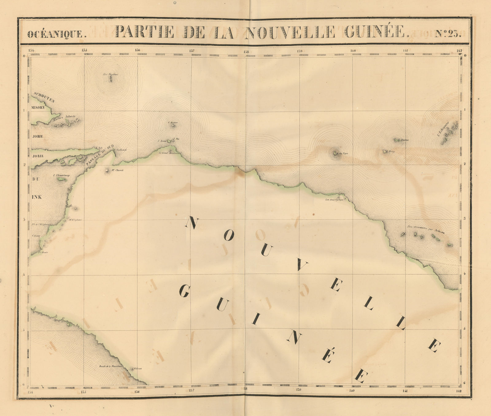 Associate Product Océanique. Partie de la Nouvelle Guinée #23. New Guinea. VANDERMAELEN 1827 map