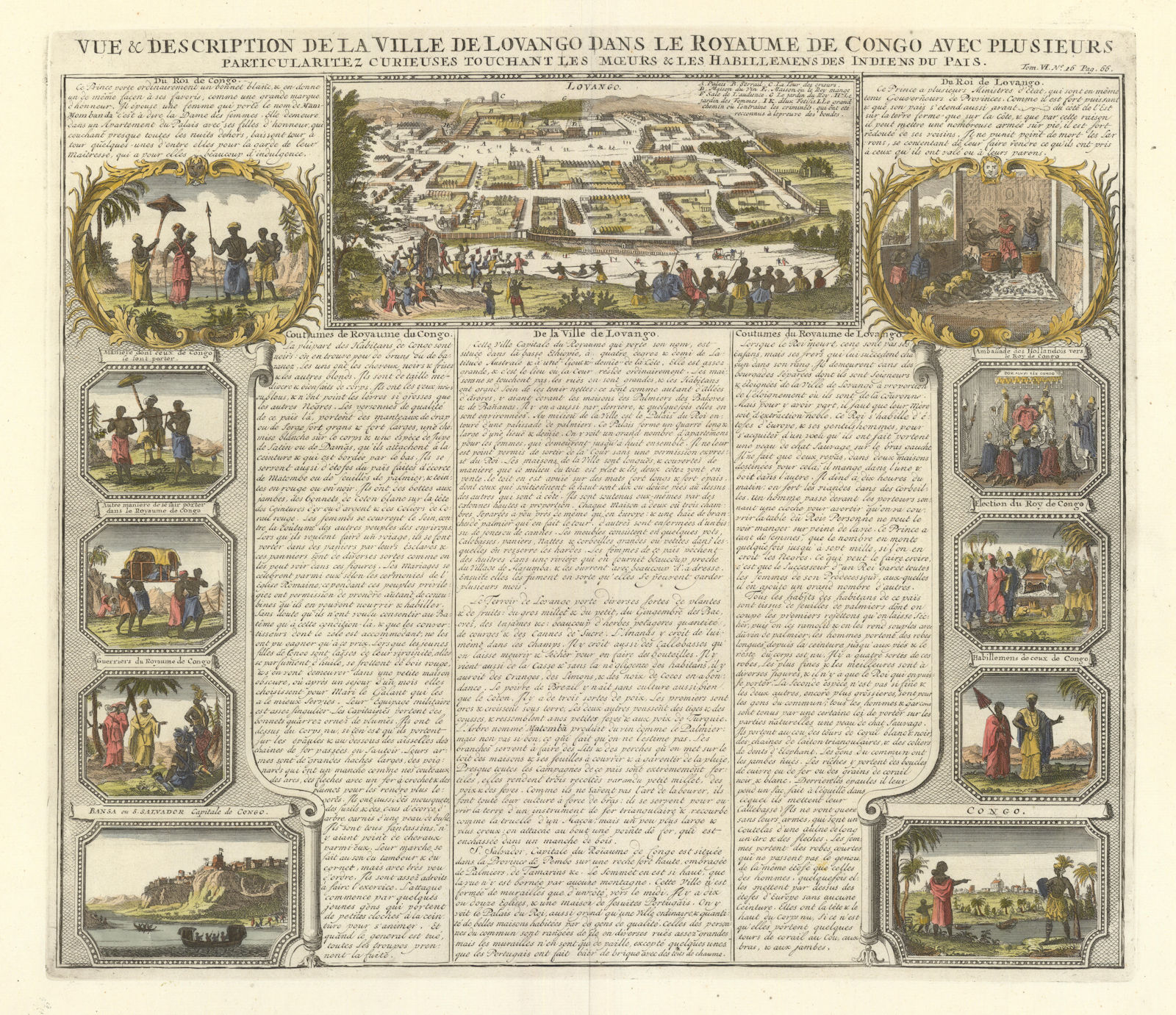 Associate Product La Ville de Lovango dans la Royaume de Congo. Kongo & Loango. CHATELAIN 1719