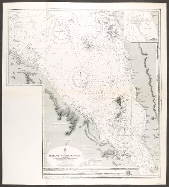 Associate Product Red Sea. Jebel Teir - Perim Island. Admiralty nautical sea chart. Yemen 1930 map